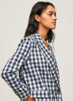 Women Multi Pepe Jeans Ginghy Check Printed Blazer 60J40136 - Image 3