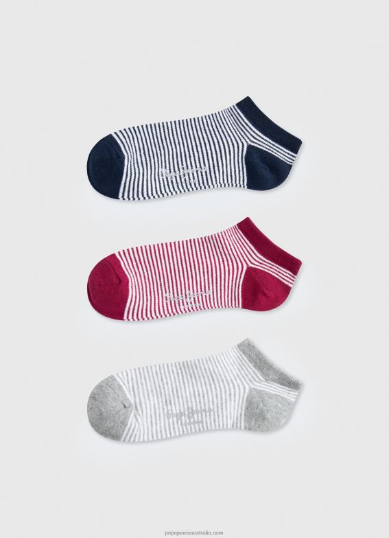 women_multi_pepe_jeans_lassie_3_pack_socks_60j40562.jpg Women Multi Pepe Jeans Lassie 3-Pack Socks 60J40562 - Image 1