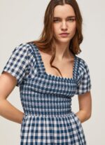 Women Multi Pepe Jeans Long Checkered Print Jumpsuit 60J40185 - Image 3