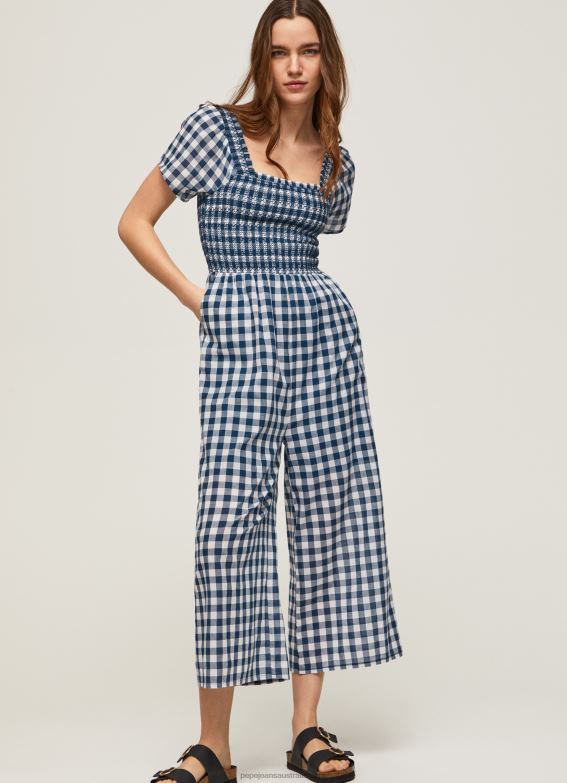 women_multi_pepe_jeans_long_checkered_print_jumpsuit_60j40185.jpg Women Multi Pepe Jeans Long Checkered Print Jumpsuit 60J40185 - Image 1