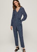 Women Multi Pepe Jeans Long Jumpsuit With Geometric Print 60J40199 - Image 2
