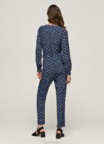 Women Multi Pepe Jeans Long Jumpsuit With Geometric Print 60J40199 - Image 4