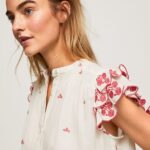 Women Multi Pepe Jeans Mao Blouse Embroidered Details 60J40322