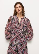 Women Multi Pepe Jeans Midi Dress With Paisley Details 60J40180 - Image 3