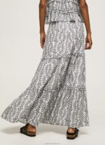 Women Multi Pepe Jeans Ornamental Print Skirt 60J40476 - Image 4