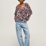 Women Multi Pepe Jeans Paisley Print Blouse With Ruffles 60J40376
