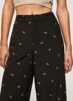 Women Multi Pepe Jeans Paisley Print Pants 60J40293 - Image 3