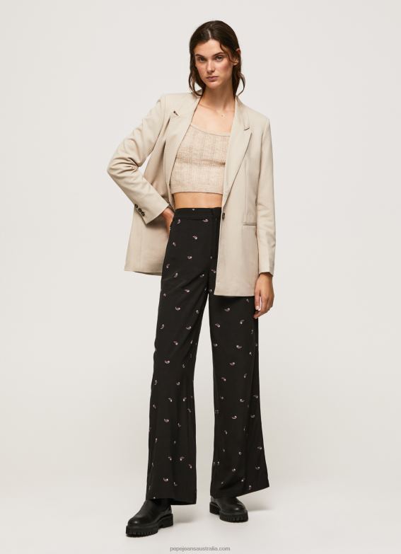 women_multi_pepe_jeans_paisley_print_pants_60j40293.jpg Women Multi Pepe Jeans Paisley Print Pants 60J40293 - Image 1