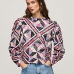 Women Multi Pepe Jeans Patchwork Cotton Jumper 60J40277