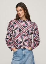 Women Multi Pepe Jeans Patchwork Cotton Jumper 60J40277
