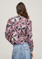 Women Multi Pepe Jeans Patchwork Cotton Jumper 60J40277 - Image 3
