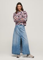 Women Multi Pepe Jeans Patchwork Cotton Jumper 60J40277 - Image 4