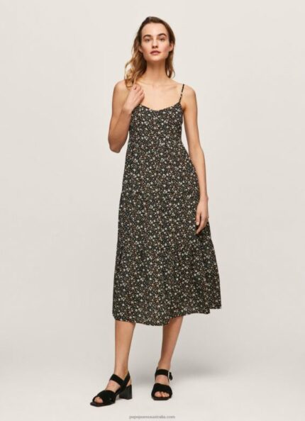 Women Multi Pepe Jeans Pey Floral Flowy Dress 60J40223