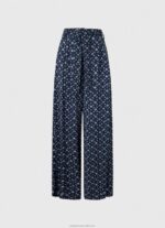 Women Multi Pepe Jeans Printed Wide Trousers 60J40300 - Image 5