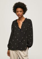 Women Multi Pepe Jeans Ruffled Paisley Blouse 60J40329 - Image 3