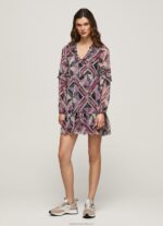 Women Multi Pepe Jeans Short Boxy Fit Dress 60J40179 - Image 4