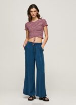 Women Multi Pepe Jeans Striped Print T-Shirt 60J40442 - Image 2