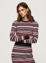 Women Multi Pepe Jeans Striped Round Neck Jersey 60J40261