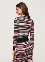 Women Multi Pepe Jeans Striped Round Neck Jersey 60J40261 - Image 4