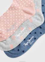 Women Multi Pepe Jeans Yara 3-Pack Socks 60J40557 - Image 5