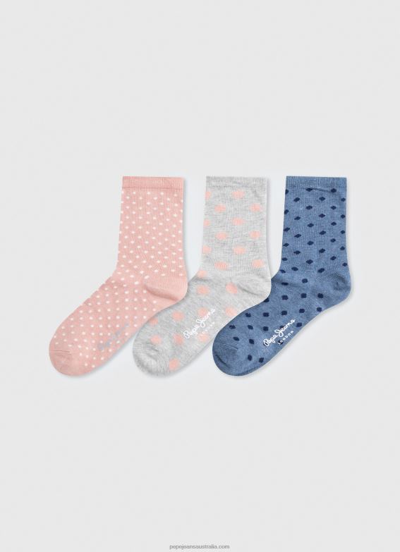 women_multi_pepe_jeans_yara_3_pack_socks_60j40557.jpg Women Multi Pepe Jeans Yara 3-Pack Socks 60J40557 - Image 1
