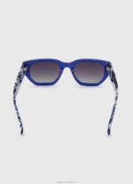 Women Navy Pepe Jeans Anglular Sunglasses 60J40768 - Image 4