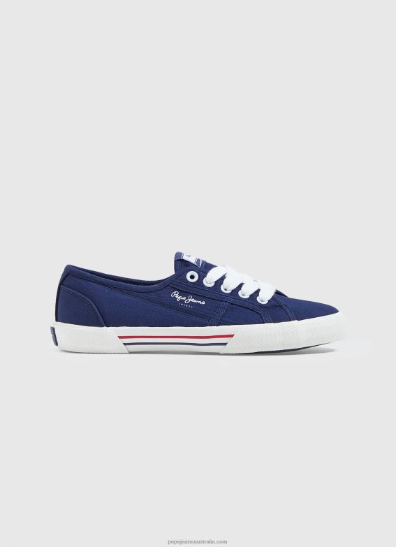 women_navy_pepe_jeans_brady_basic_sneakers_60j40637.jpg Women Navy Pepe Jeans Brady Basic Sneakers 60J40637 - Image 1