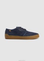 Women Navy Pepe Jeans Colin Shoe Leather Sneakers 60J40638