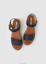 Women Navy Pepe Jeans Witney Brand Wedge Sandals 60J40650 - Image 2