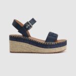 Women Navy Pepe Jeans Witney Brand Wedge Sandals 60J40650