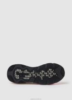 Women Neon Pink Pepe Jeans Brit Pro Neon Combined Sneakers 60J40577 - Image 5