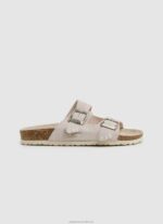 Women Nude Pepe Jeans Oban Etnic Leather Sandals 60J40672