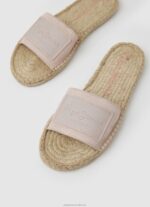 Women Nude Pepe Jeans Siva Berry Leather Sandals 60J40681 - Image 3