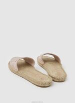 Women Nude Pepe Jeans Siva Berry Leather Sandals 60J40681 - Image 4
