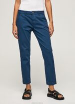 Women Ocean Pepe Jeans Maura Regular Chino Trousers 60J40309 - Image 2