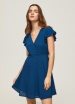 Women Ocean Pepe Jeans Patrizia Crossed Collar Dress 60J40197 - Image 2