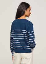 Women Ocean Pepe Jeans Striped Print Cotton Jersey 60J40237 - Image 4