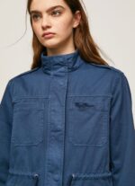 Women Ocean Pepe Jeans Union Jack Print Cotton Parka 60J40127 - Image 2