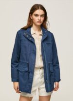 Women Ocean Pepe Jeans Union Jack Print Cotton Parka 60J40127
