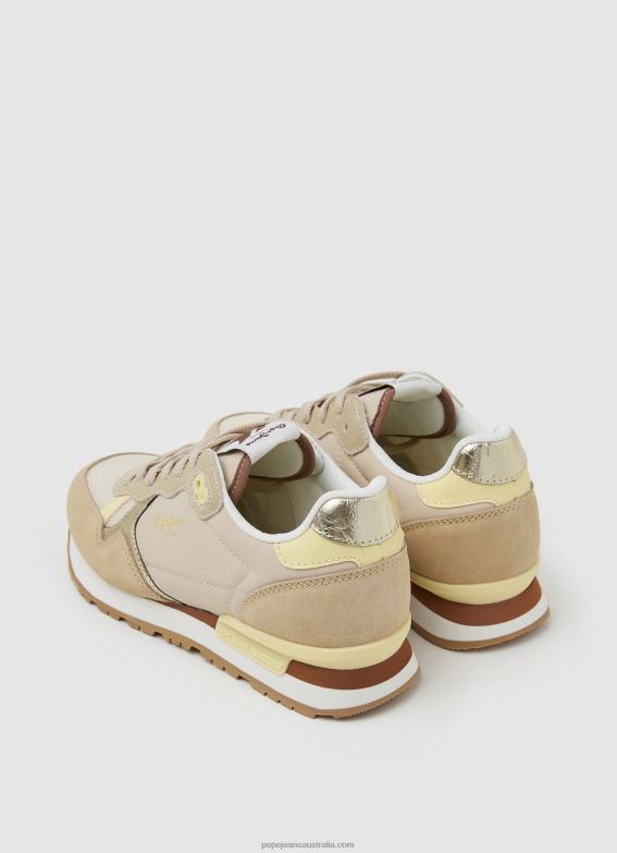 Women Off Lace Pepe Jeans Brit Heritage Combined Sneakers 60J40616 - Image 4