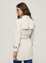 Women Off Lace Pepe Jeans Classic Twill Trench Coat 60J40106 - Image 4