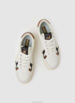 Women Off White Pepe Jeans Kore Retry Leather Sneakers 60J40571 - Image 2