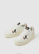 Women Off White Pepe Jeans Kore Retry Leather Sneakers 60J40571 - Image 3