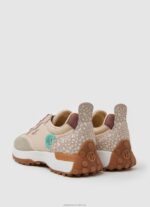 Women Pale Pink Pepe Jeans Lucky Leo Combined Sneakers 60J40579 - Image 4
