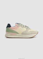 Women Pastel Lemon Pepe Jeans Rusper Sweet Combined Sneakers 60J40594