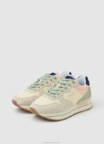 Women Pastel Lemon Pepe Jeans Rusper Sweet Combined Sneakers 60J40594 - Image 3