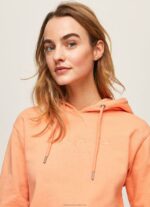 Women Peach Pepe Jeans Cotton Hoodie 60J40282 - Image 3