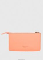 Women Peach Pepe Jeans Triple Compartment Toiletry Case 60J40723 - Image 2