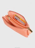 Women Peach Pepe Jeans Triple Compartment Toiletry Case 60J40723 - Image 5