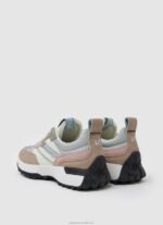 Women Pearl Silver Pepe Jeans Lucky Print Combined Sneakers 60J40574 - Image 5